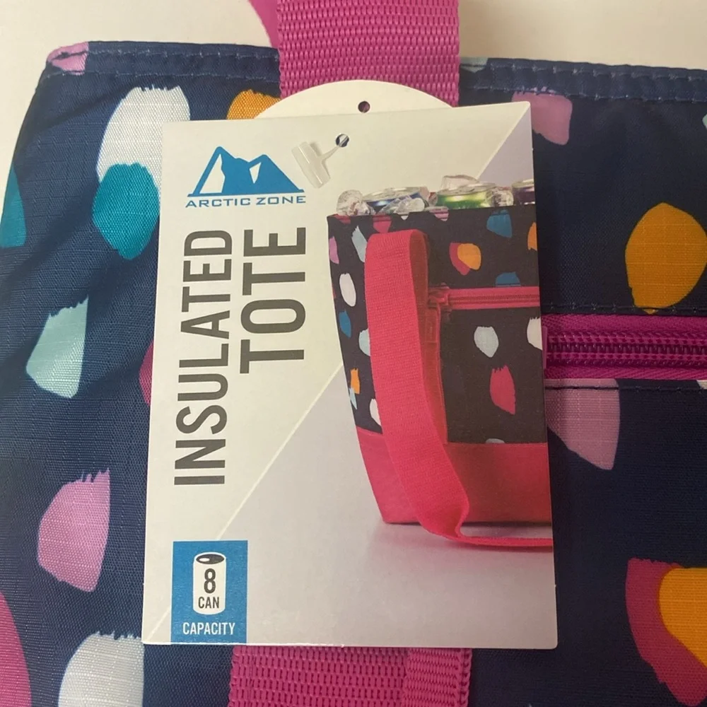 Arctic Zone 8-Can Insulated Tote Cooler NWT Leak Proof Shoulder Carry